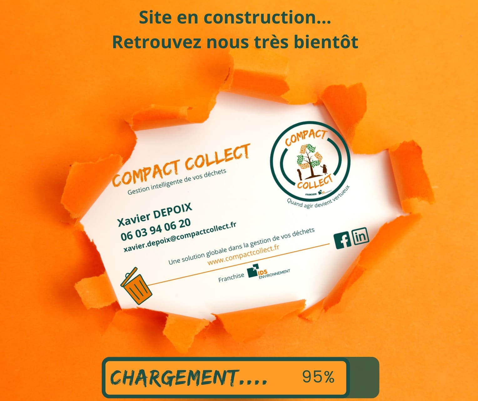 Compact Collect est une entreprise qui vous aide à optimiser vos flux de déchets notamment grace au compactage et à la collecte